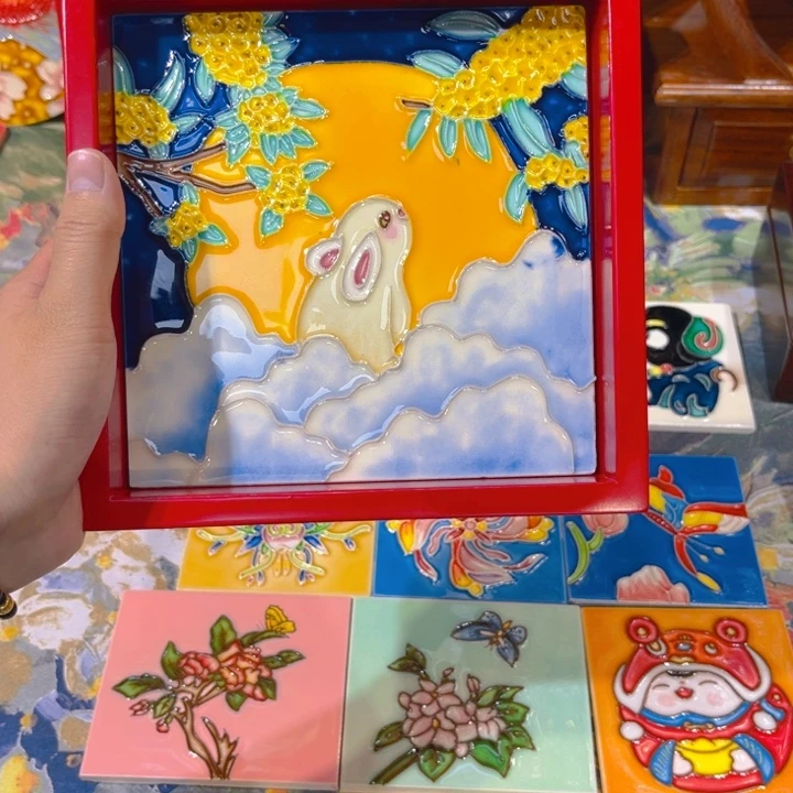 瓷片瓷板画艺术作品