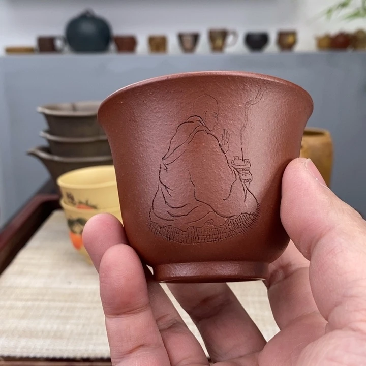 紫砂茶杯宜兴紫砂主人杯