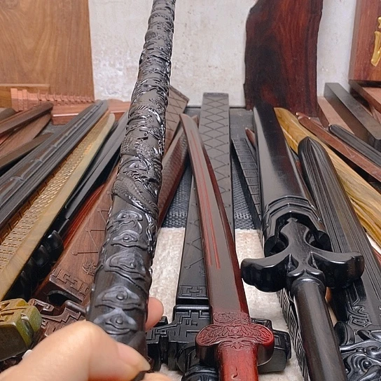 紫光檀木80长盘棍