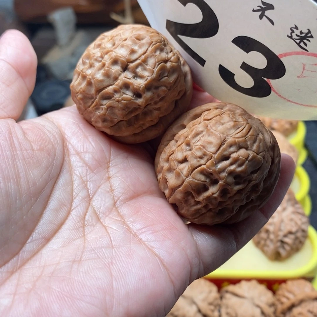 把件文玩核桃40甲骨文