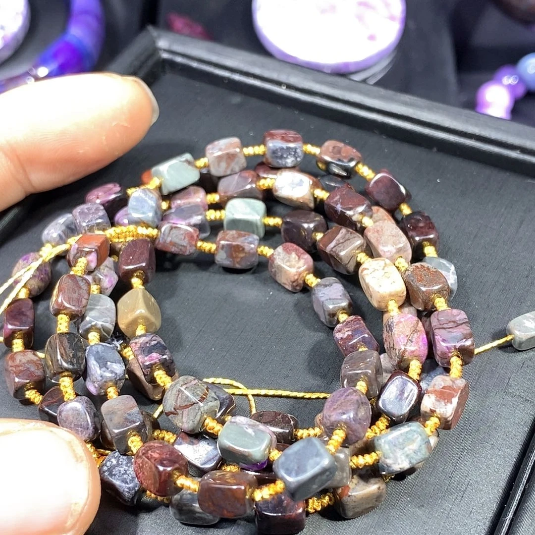 苏纪石（舒俱来）未镶嵌南非舒俱来泥地方糖腰链