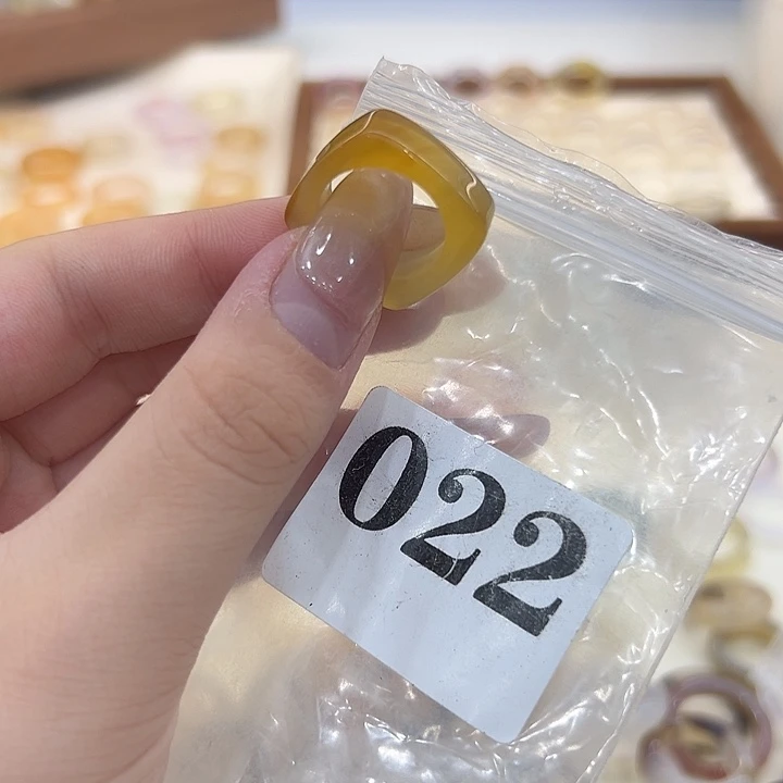 合金戒指玛瑙/玉髓22港10