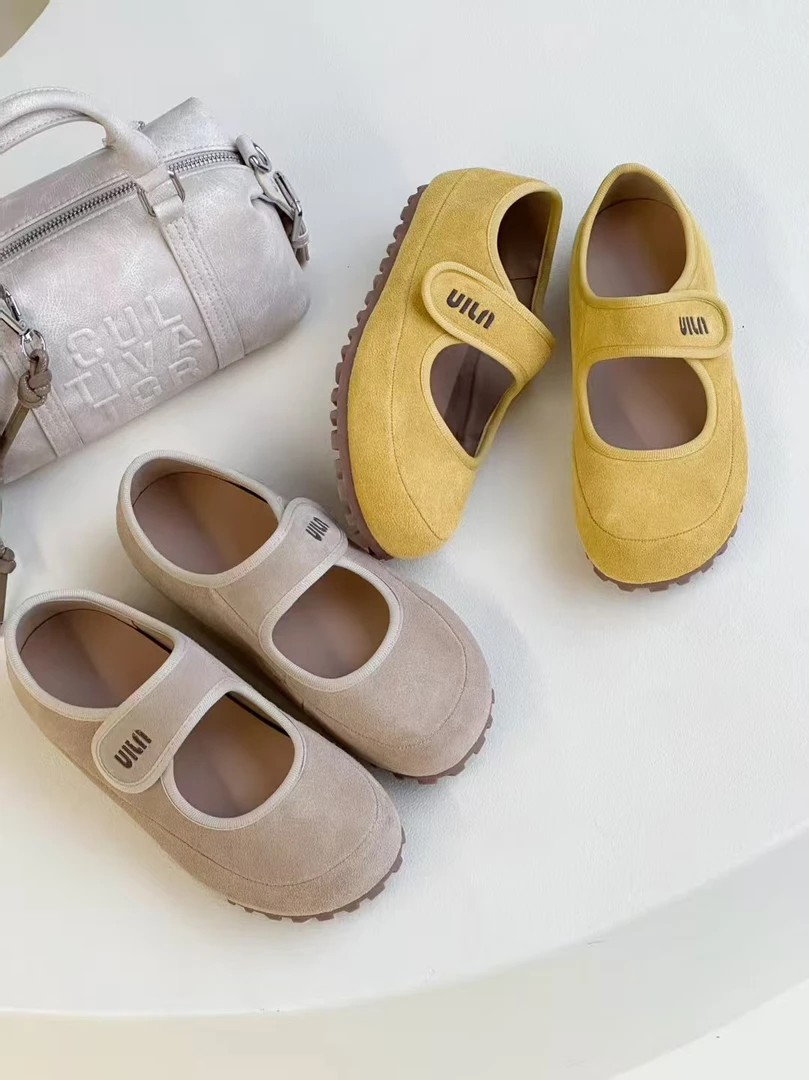 厚底包头博肯半拖鞋女外穿2025夏季新款时尚百搭博肯玛丽珍鞋6881