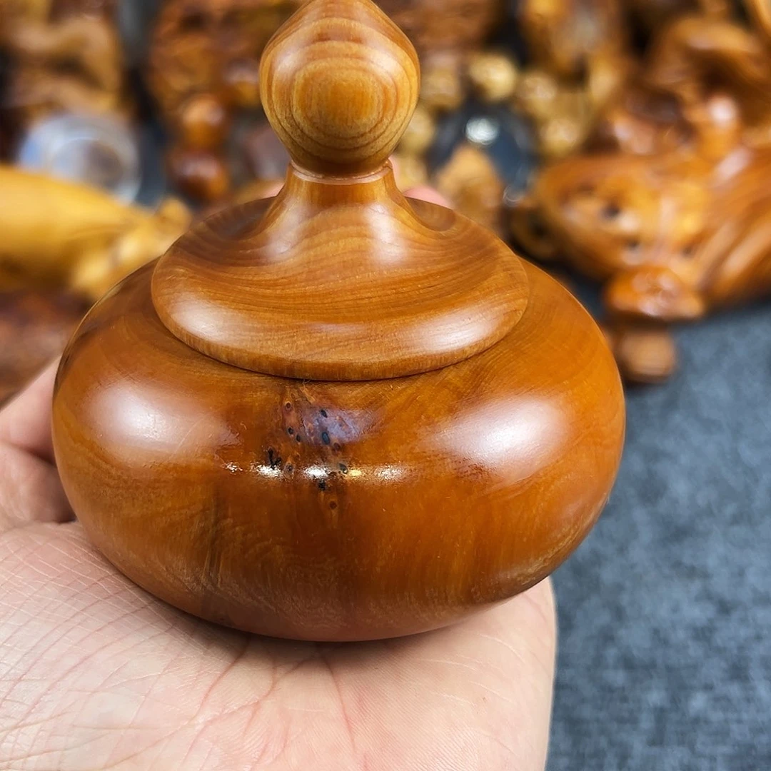 柏木太行崖柏黑油罐子
