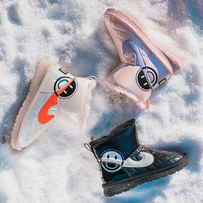 【福利款儿童棉鞋】冬季加绒短靴防滑保暖雪地靴男女童东北