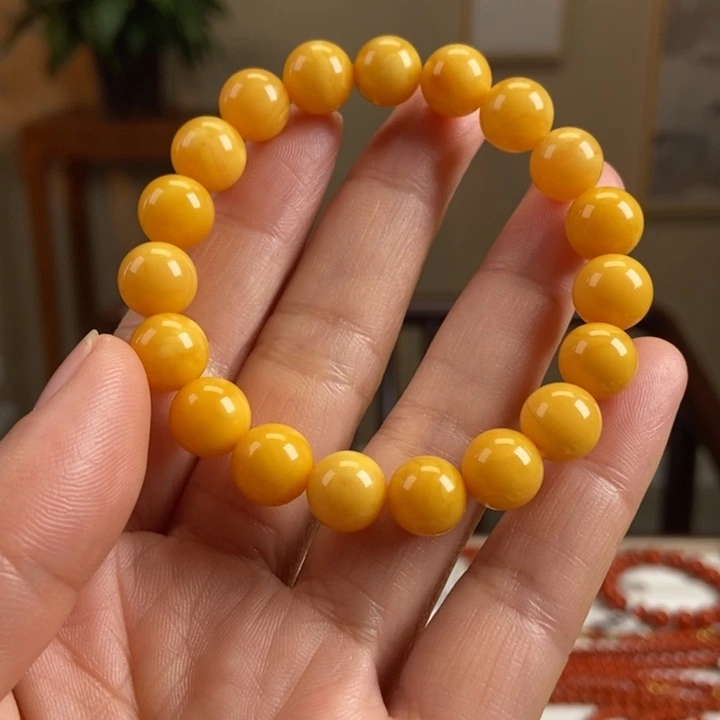 琥珀手链未镶嵌蜜蜡手串10