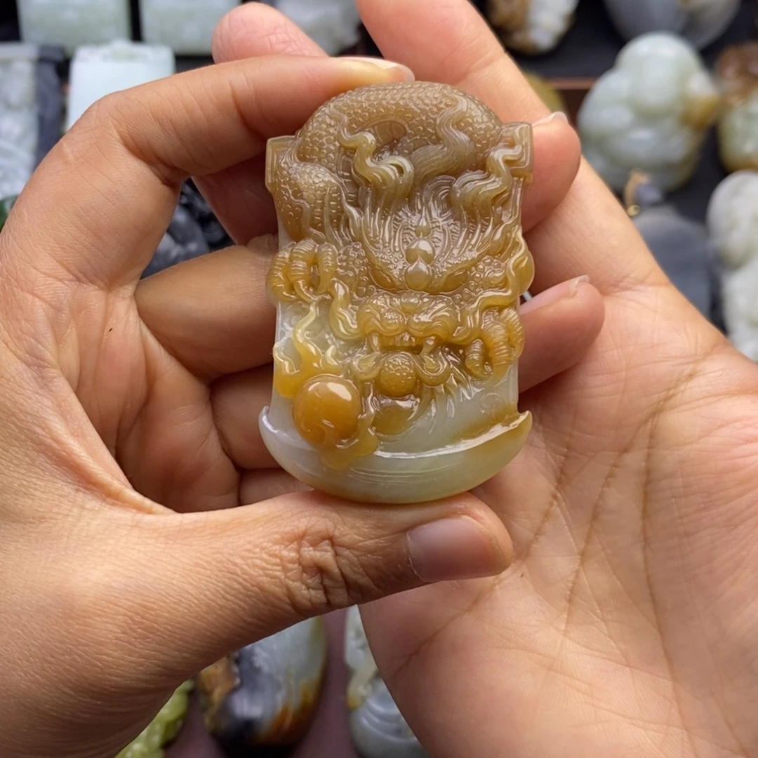 和田玉未镶嵌挂件