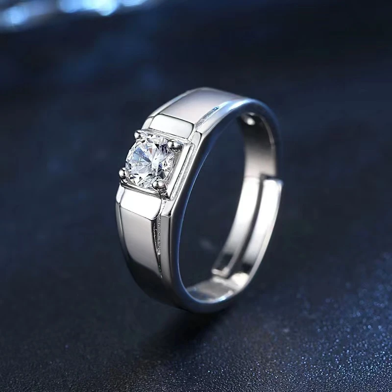 绅士克拉.时尚经典气质简约可调节开口戒