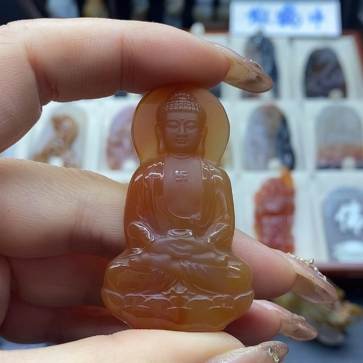 玛瑙/玉髓未镶嵌吊坠(赠链)吊坠