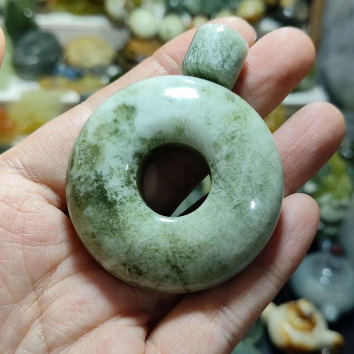 岫玉平安扣未镶嵌