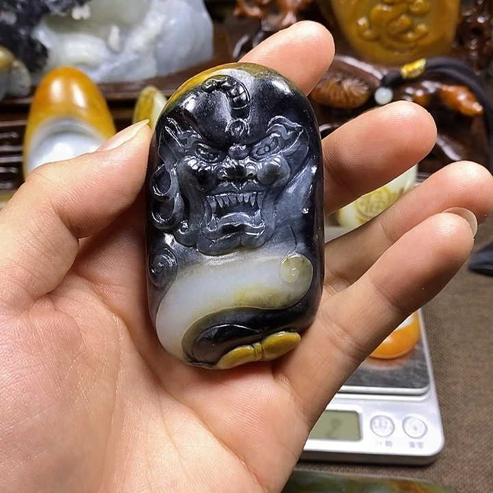 白***法和田玉未镶嵌挂件