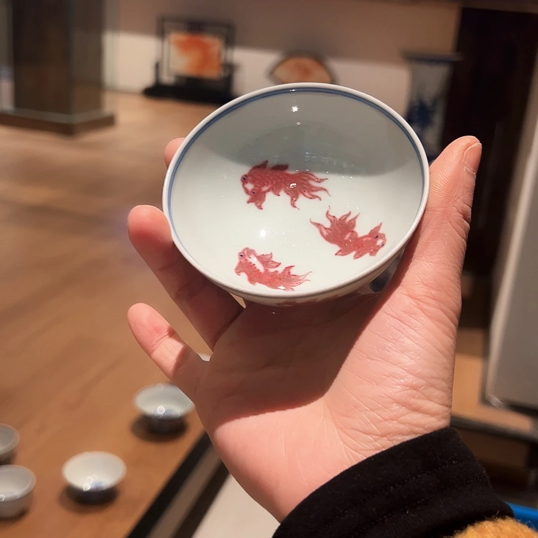 微瑕臻玉古坊原矿青花釉里红