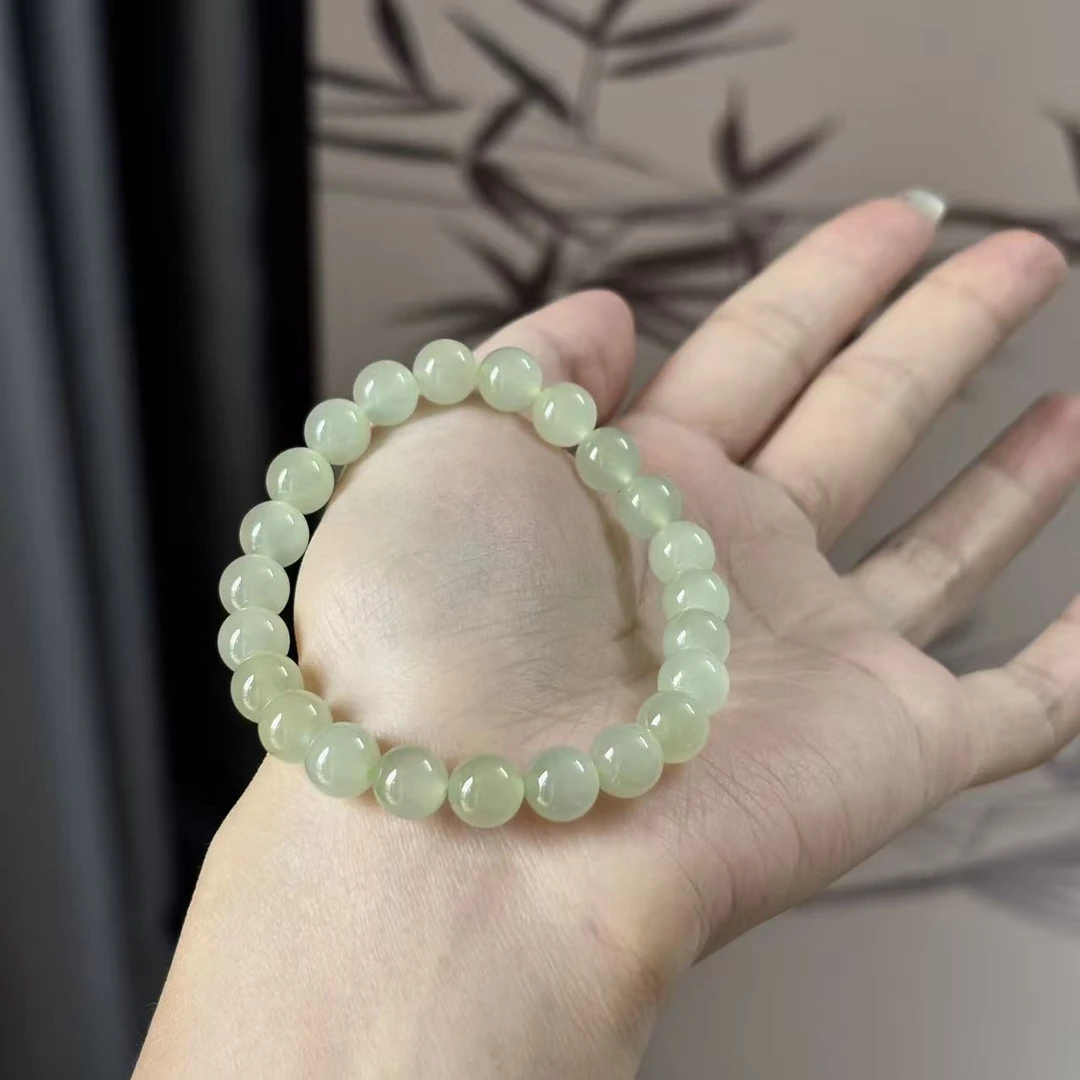 【福满糖】和田玉高冰晴水手串 卡约8mm