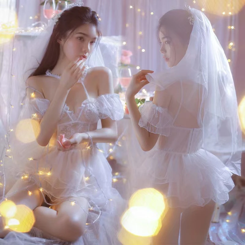 女士性感套装新娘火辣诱惑森系纯欲战衣