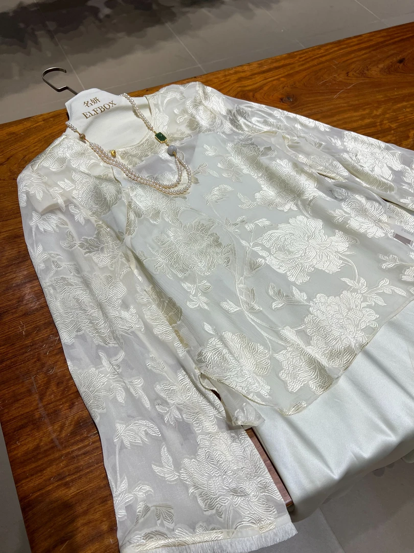 《ELFBOX》时尚百搭复古宽松中式气质衬衫1622