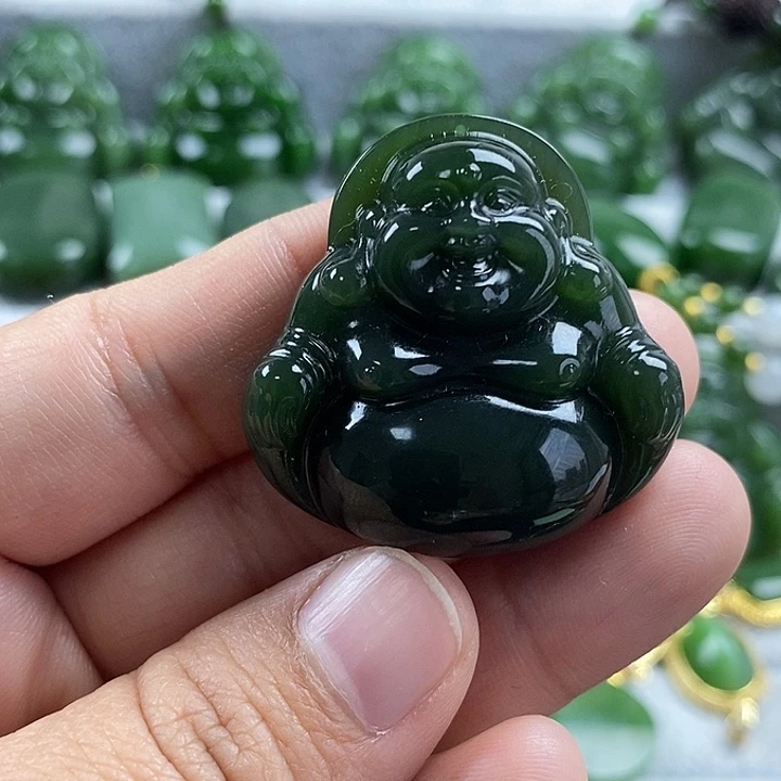 和田玉（碧玉）未镶嵌颈饰35