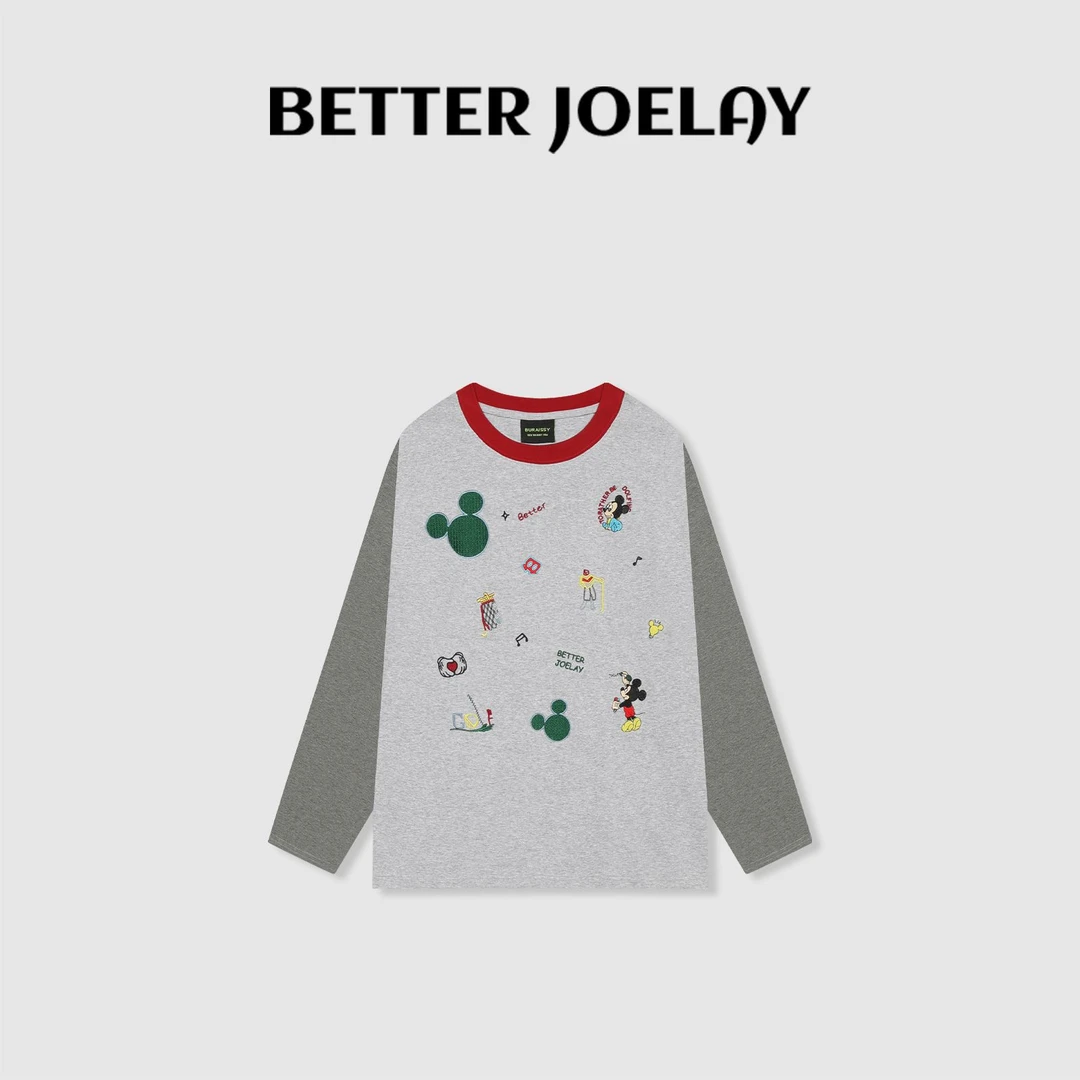 BETTER JOELAY-中版【云间诗】时尚百搭长袖T恤休闲风ZZ3761