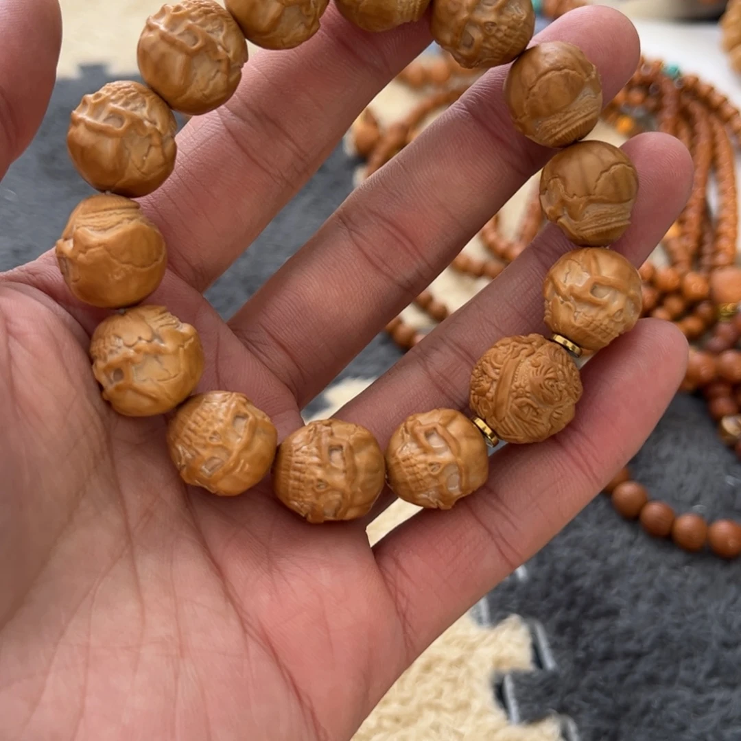 吊坠猴头核桃纯手工无妄明主➕骷髅全品无瑕无药