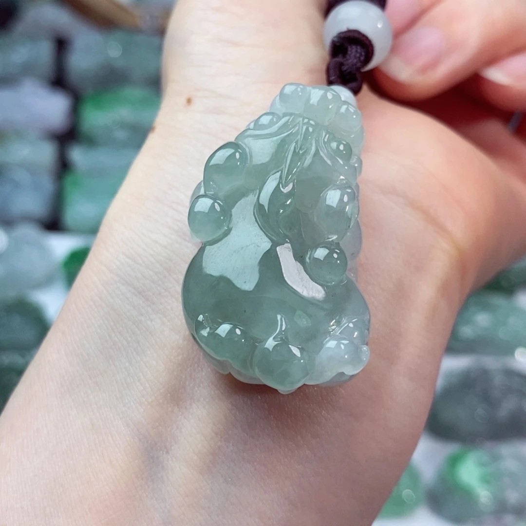 翡翠未镶嵌颈饰天然