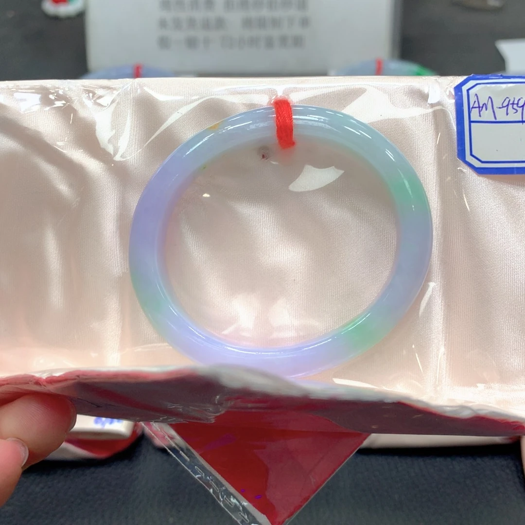 翡翠未镶嵌手镯54贵妃