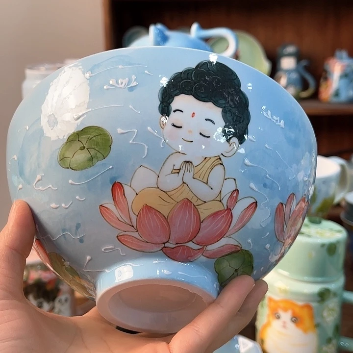 陶景德镇釉下手绘陶瓷