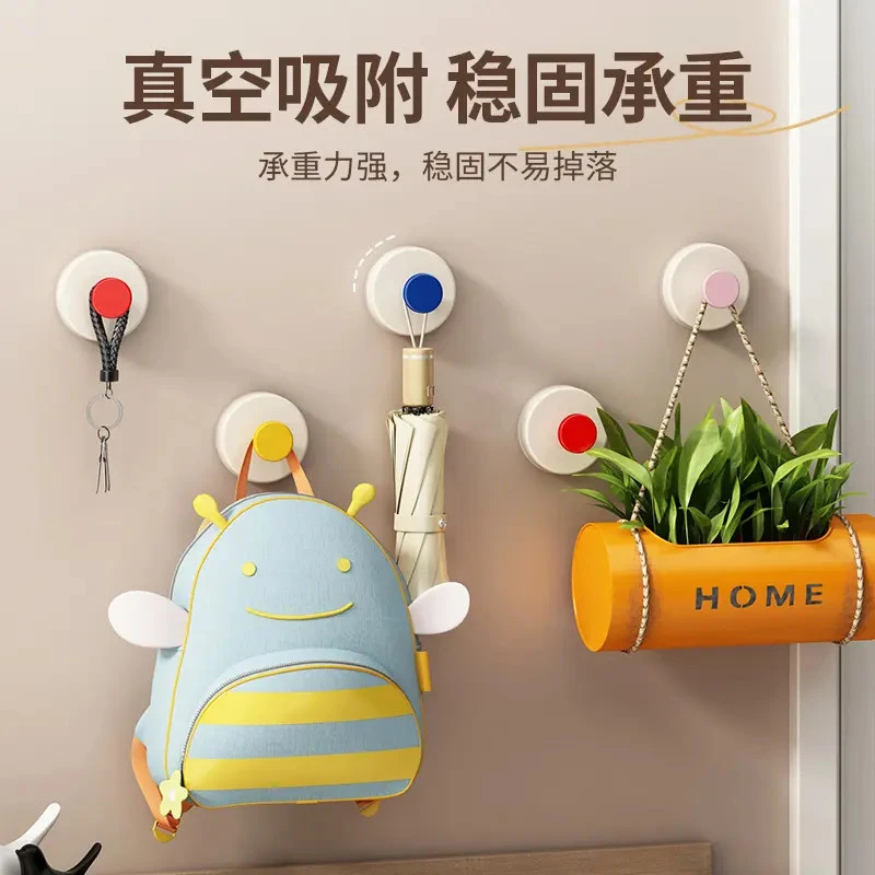 【巨晶】多巴胺吸盘挂钩免打孔挂衣钩壁挂卫生间防水强承重粘钩无痕