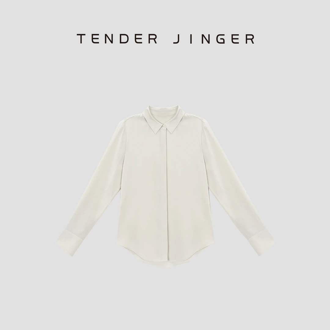 Tender Jinger【黑标】100%重绉桑蚕丝衬衫T53JMJ30884