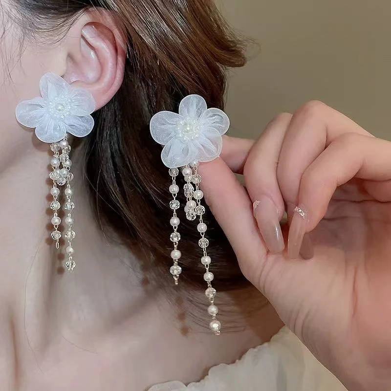 铜合金耳饰 气质轻奢时尚百搭超仙甜美小众素款优雅耳环5700