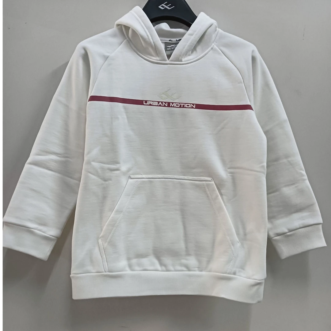 魏桥向尚运动儿童加绒连帽卫衣1335-01