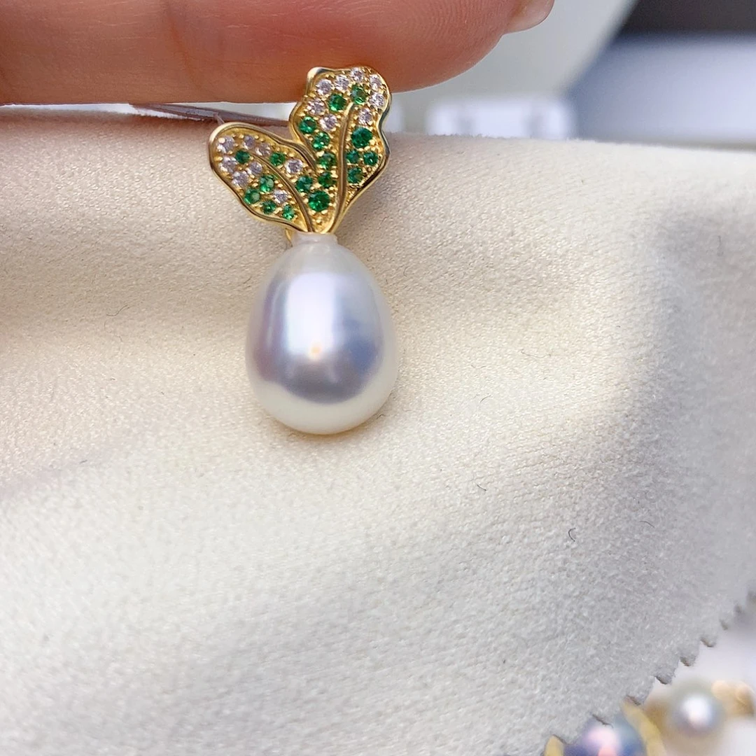 海水珍珠颈饰银S925镶嵌W71