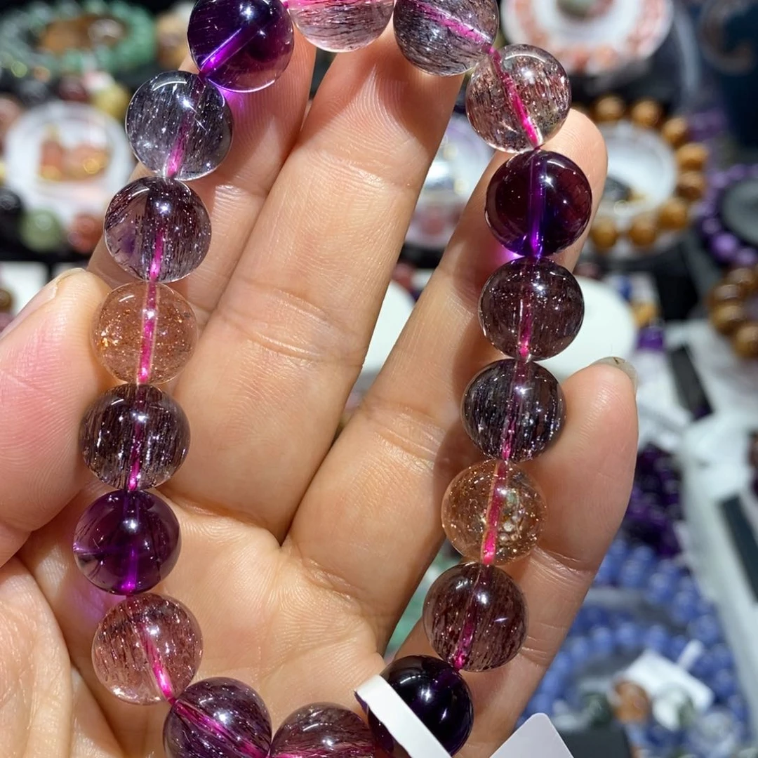 水晶手串未镶嵌老矿超七11➕