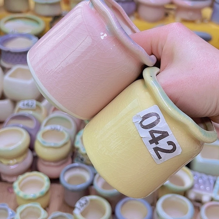 红陶陶瓷花盆当场满12包邮