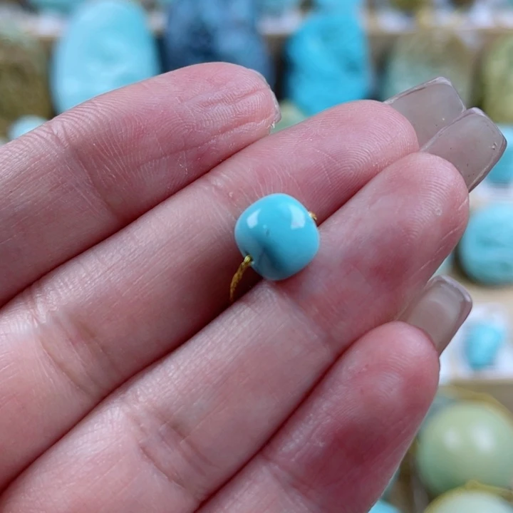 绿松石未镶嵌珠宝奇石8.5mm