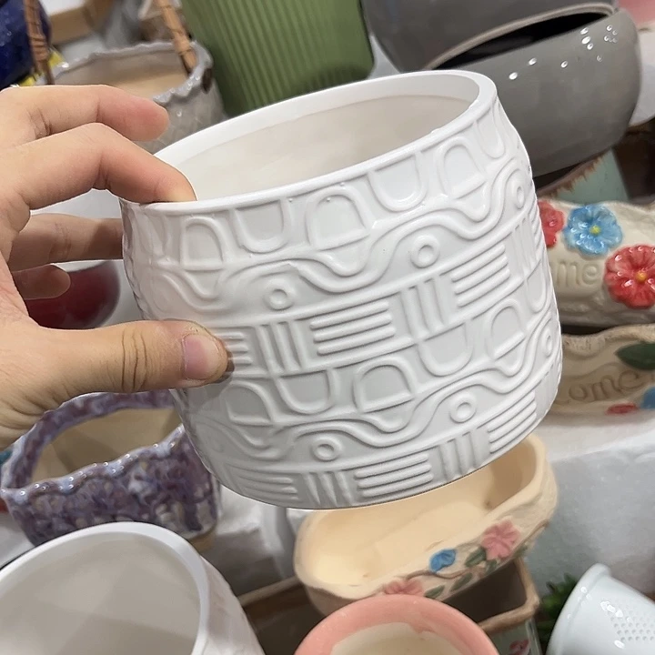 有孔！福利价陶瓷花盆全场10包邮