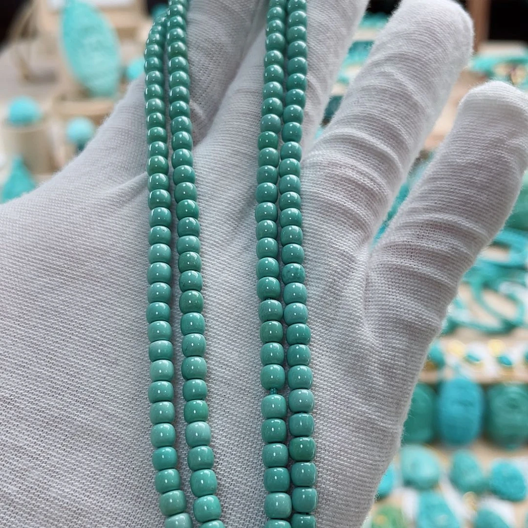 18K金镶嵌绿松石珠宝奇石