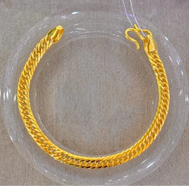 2D足金5G喜平手链16.06g