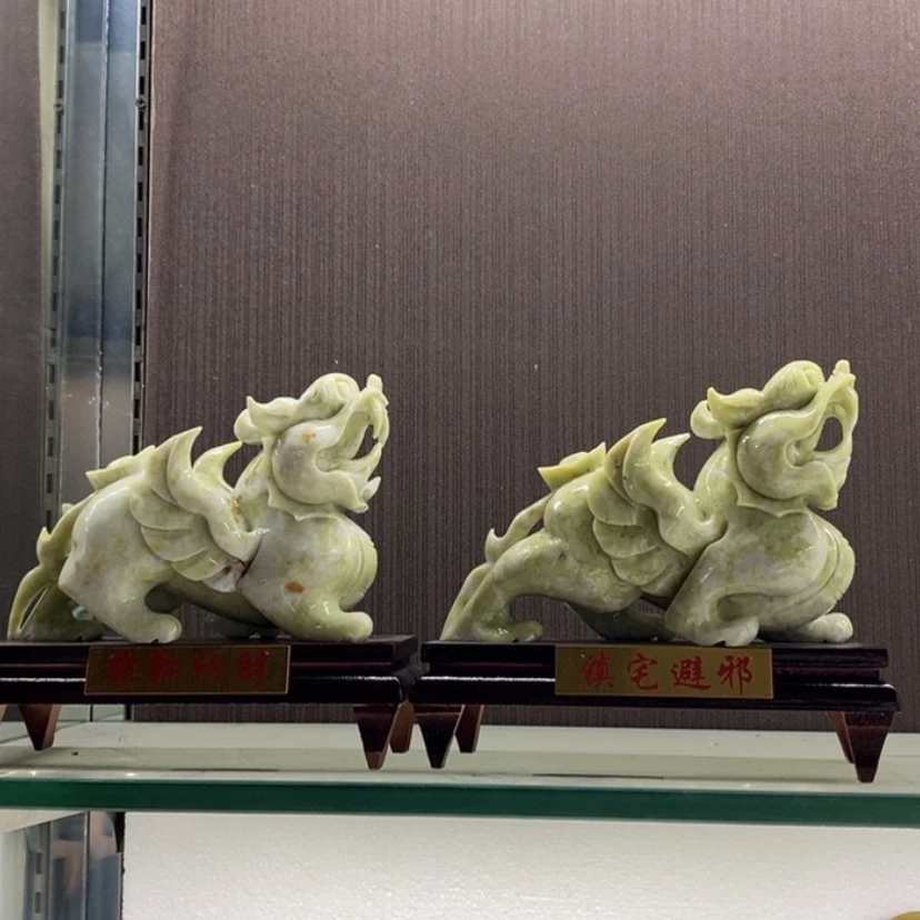 【闪购商品】蛇纹石玉珠宝奇石未镶嵌流*雨