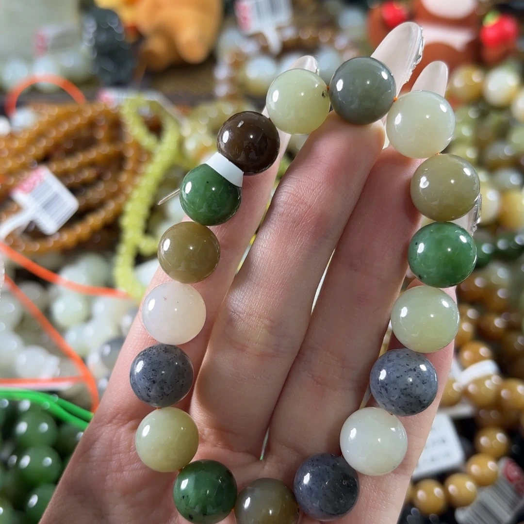 和田玉未镶嵌手链255