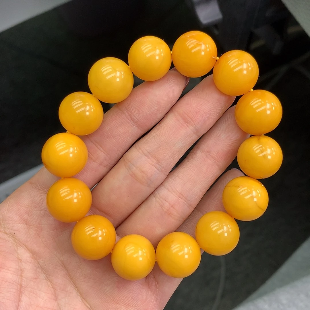 琥珀未镶嵌珠宝奇石15mm➕