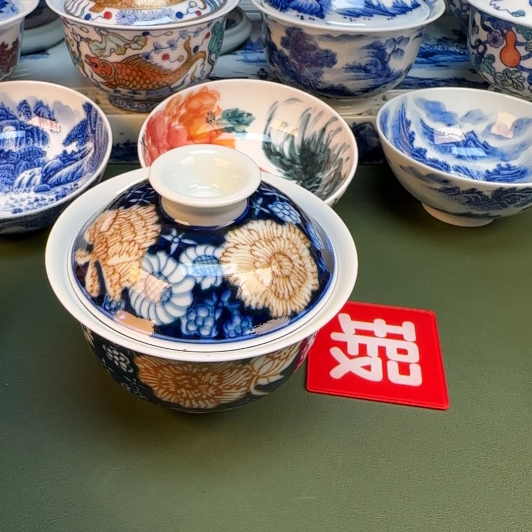 陶抖音闪购纯手工手绘110开片