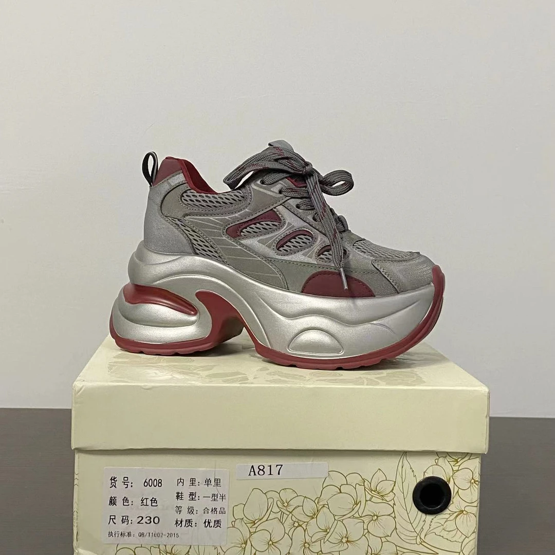 【清仓】2025小个子厚底平增高百搭女鞋A817