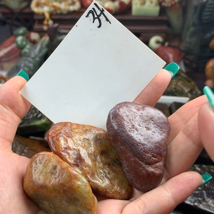 岫岩河磨玉（透闪石质玉）手把未镶嵌