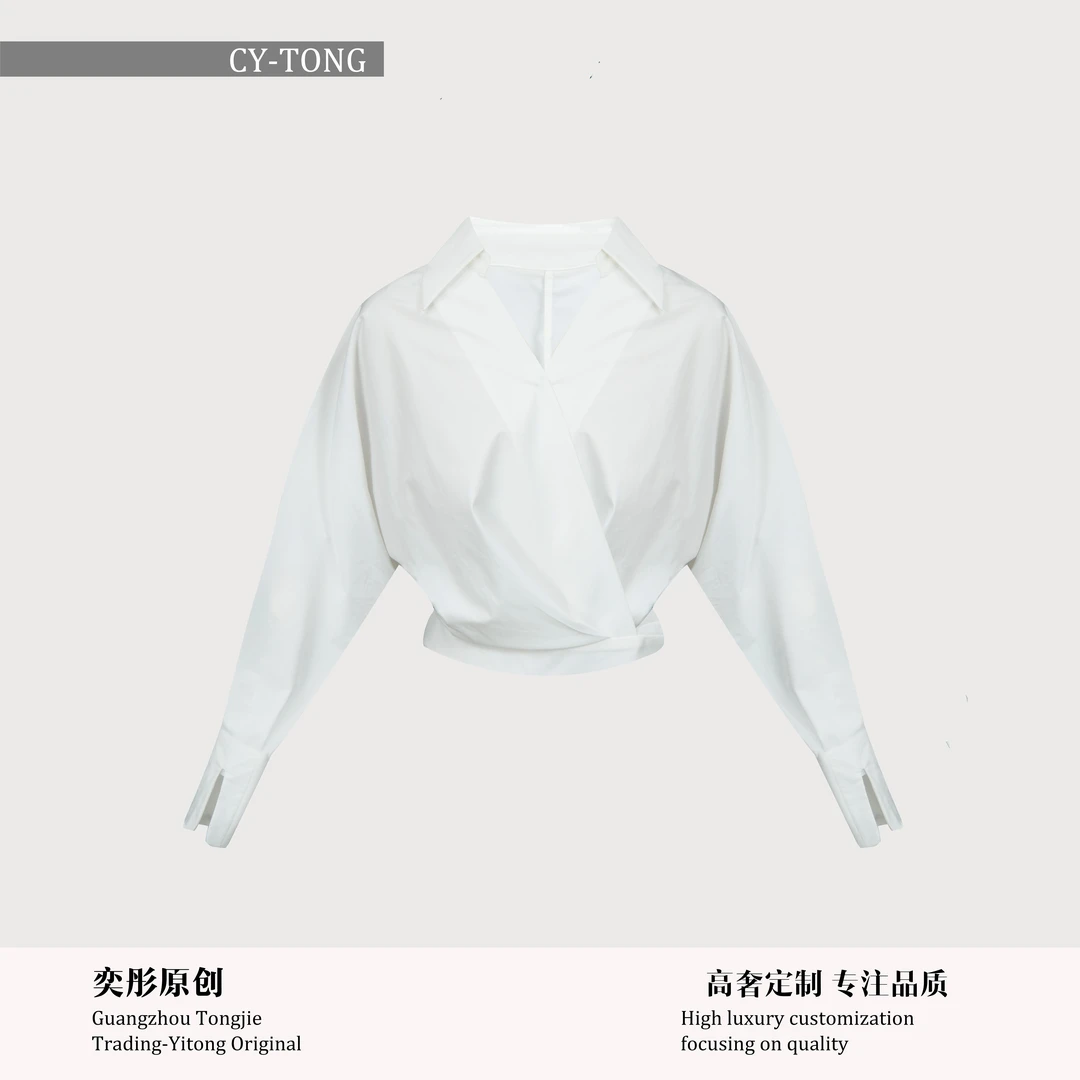 【彤姐原创】春季气质设计感轻奢休闲时尚简约上衣W25A338