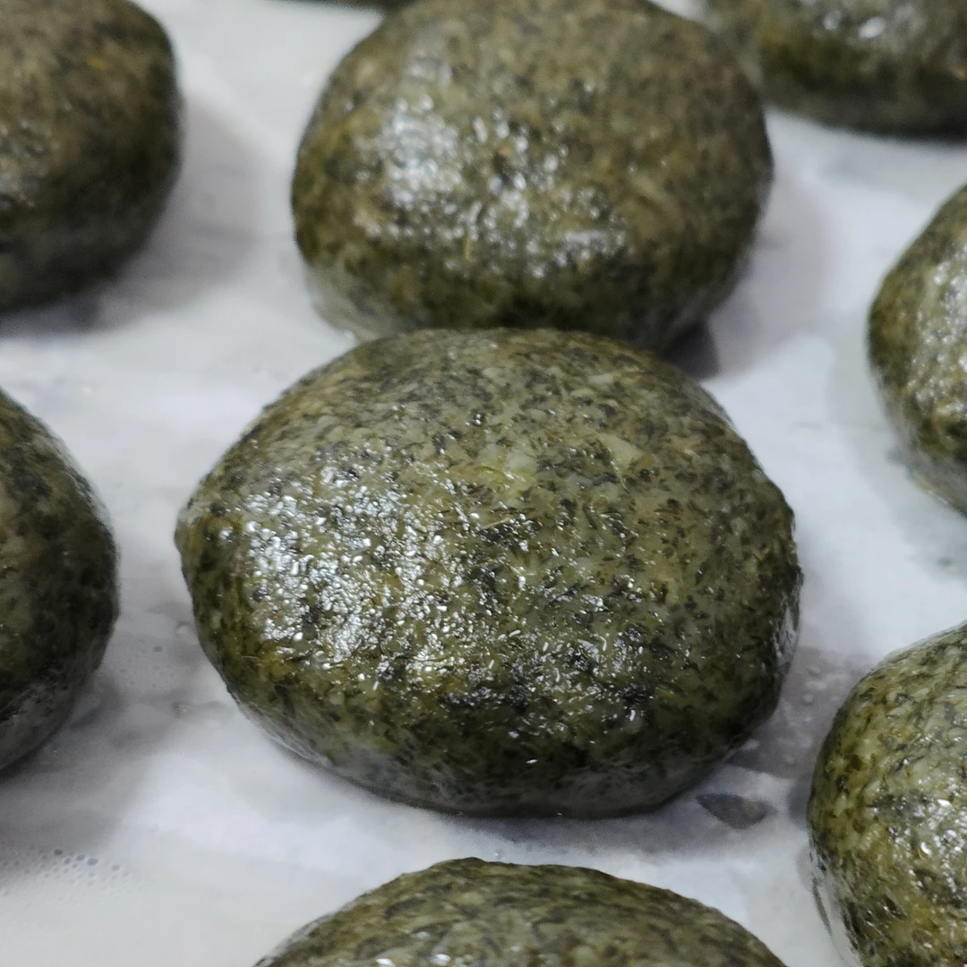 蒿子粑粑原味无馅带馅多种口味