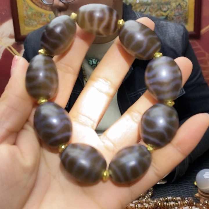 玛瑙/玉髓（覆膜）合金手链