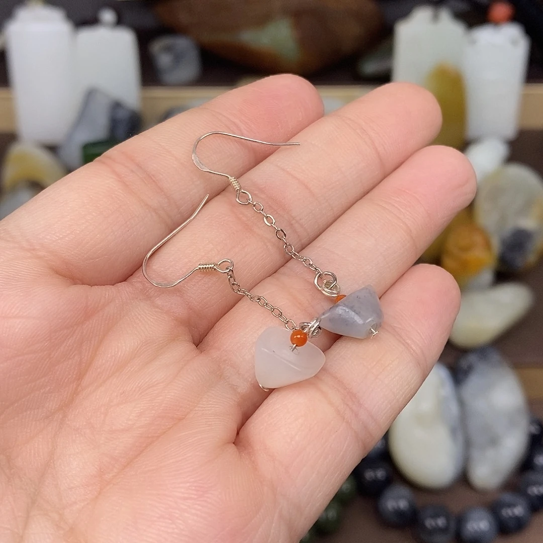 都***啰和田玉银S925镶嵌颈饰