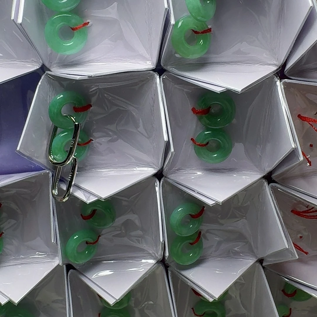 翡翠银S925镶嵌耳饰多样性发货其一