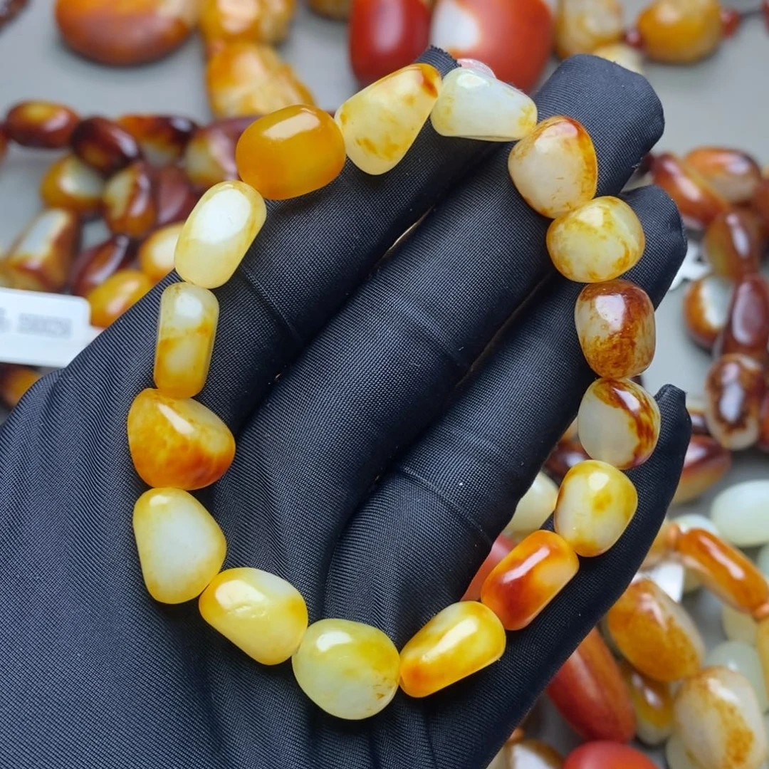 和田玉未镶嵌手链