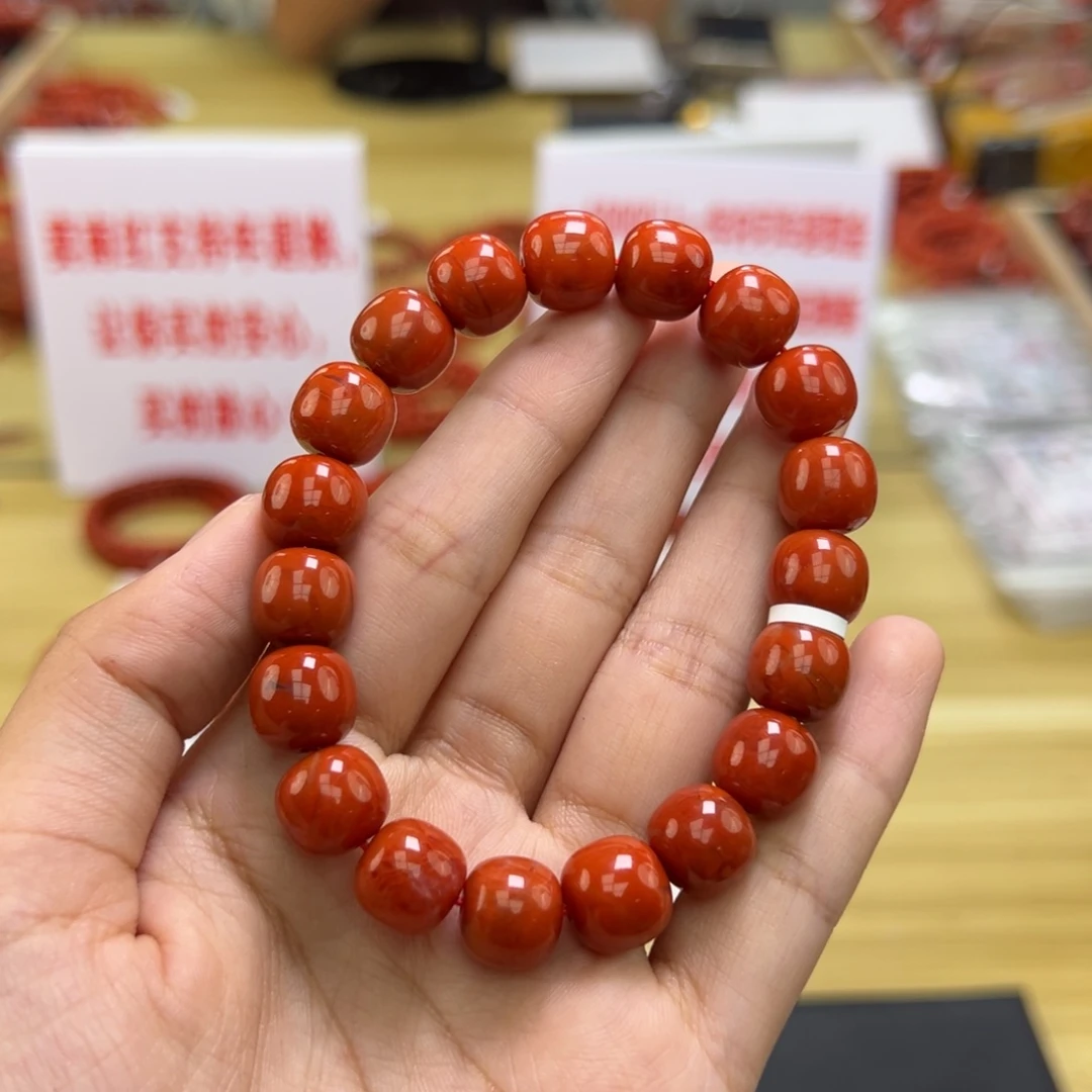 南红玛瑙多样性发一，卡11mm未镶嵌