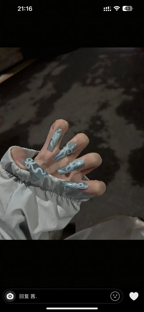 「04」拾染手工穿戴甲现货